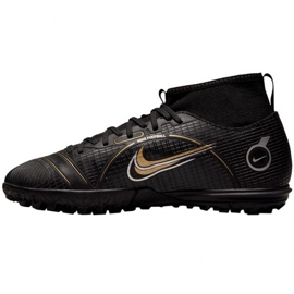 Nike Mercurial Superfly 8 Academy Tf Jr DJ2864 007 fodboldsko sort sort 1