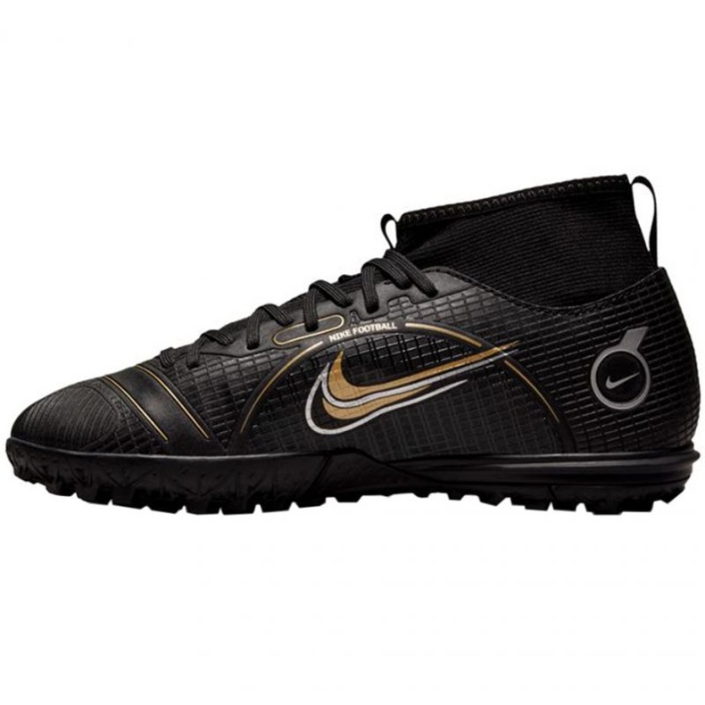 Nike Mercurial Superfly 8 Academy Tf Jr DJ2864 007 fodboldsko sort sort 1