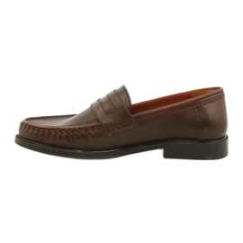Pilbut Brune Morello læder loafers 1