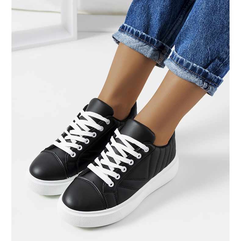 Sorte sneakers med chunky Matthew såler 1