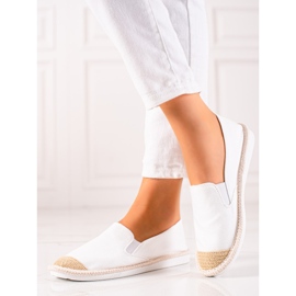 TRENDI Casual hvide espadriller 1