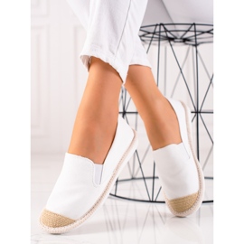 TRENDI Casual hvide espadriller 2