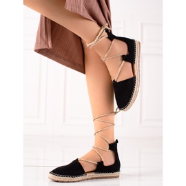 Lucky Shoes Bundet sort Espadrilles 2