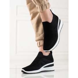 TRENDI Wedge Slip-On sneakers sort 1