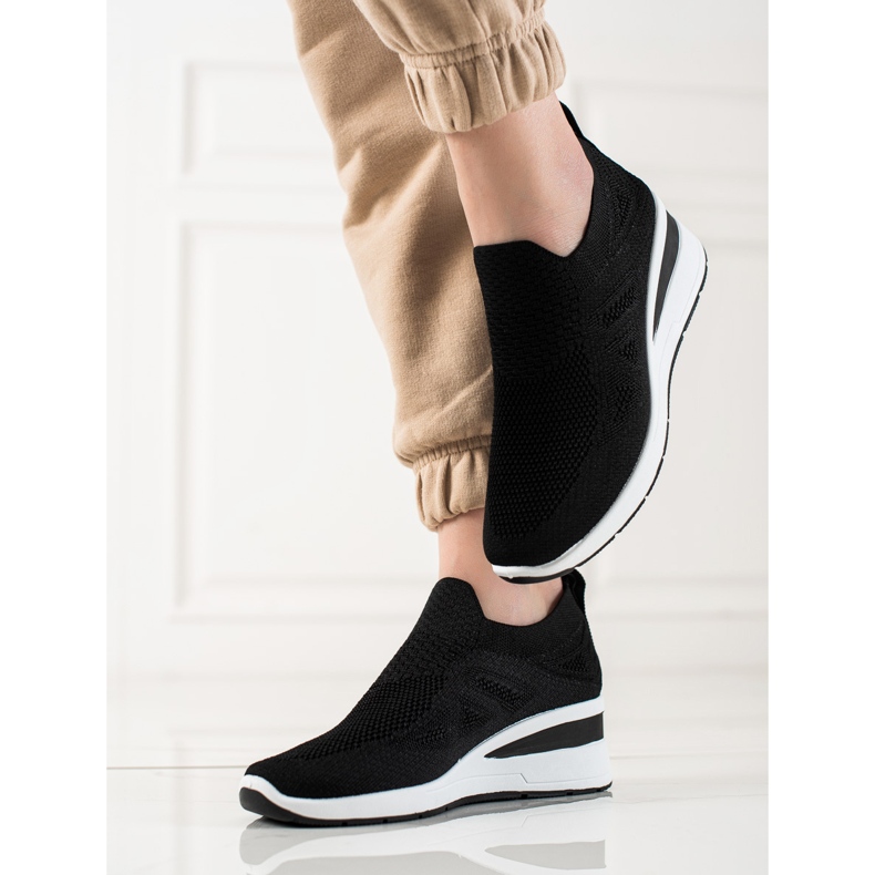 TRENDI Wedge Slip-On sneakers sort 1