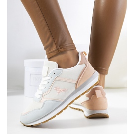 Fiorenti blå damesneakers hvid lyserød 1