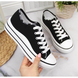 Sneakers på platformen S. Barski W OLI156A sort 1