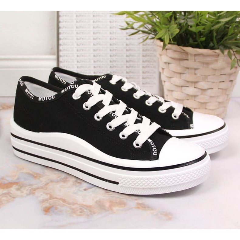 Sneakers på platformen S. Barski W OLI156A sort 2