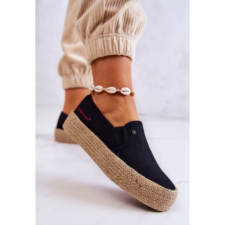 Kvinders Espadriller On The Platform Cross Jeans JJ2R4015C Sort 2