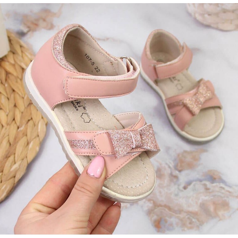 Velcro sandaler S. Barski Jr OLI151B pink lyserød 1