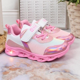 Sko skinnende sål News Jr EVE347 pink lyserød 2
