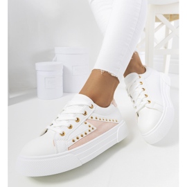 Hvide og lyserøde sneakers fra Udinesi 1