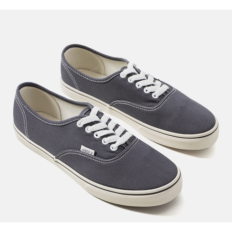 Hør grafit sneakers til mænd grå 1