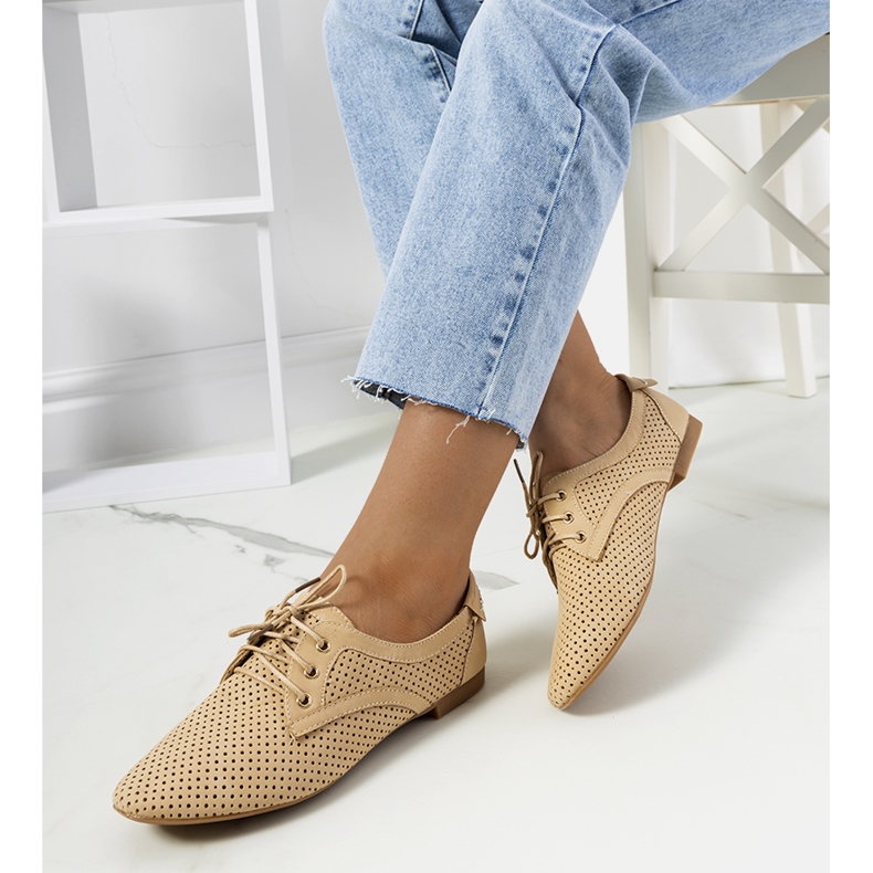 Beige Tapleys gennembrudte sko 1