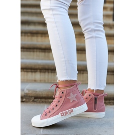 Klassiske High-top Sneakers Big Star JJ274382 Pink lyserød 3