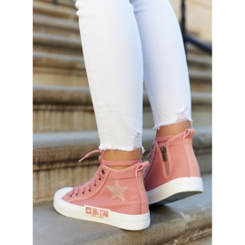 Klassiske High-top Sneakers Big Star JJ274382 Pink lyserød 5