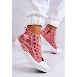 Klassiske High-top Sneakers Big Star JJ274382 Pink lyserød 6