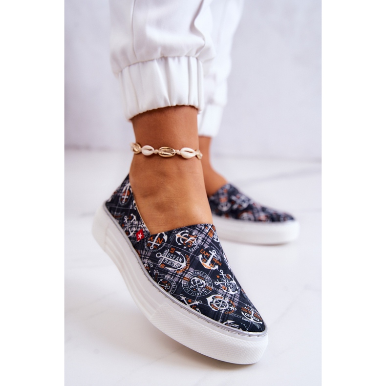 Damesneakers Slip On Memory Foam Big Star JJ276012 Sort 2