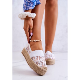 FE1 Hvid Berkaley Slip-On Espadrilles til kvinder 1