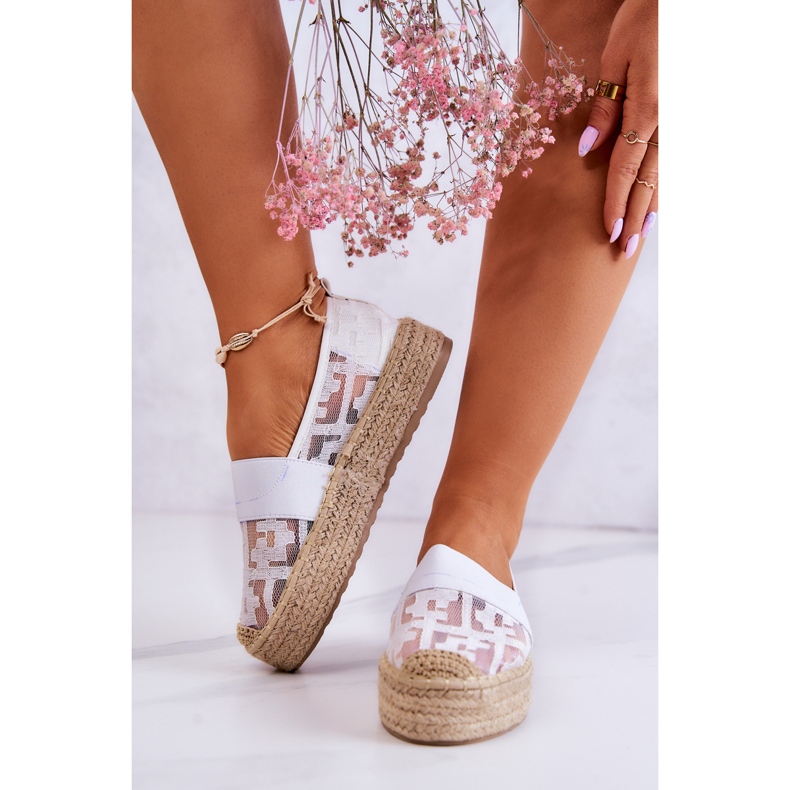 FE1 Hvid Berkaley Slip-On Espadrilles til kvinder 2