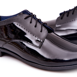 Bednarek Polish Shoes Elegante lakerede lædersko Bednarek 724 Sort 2