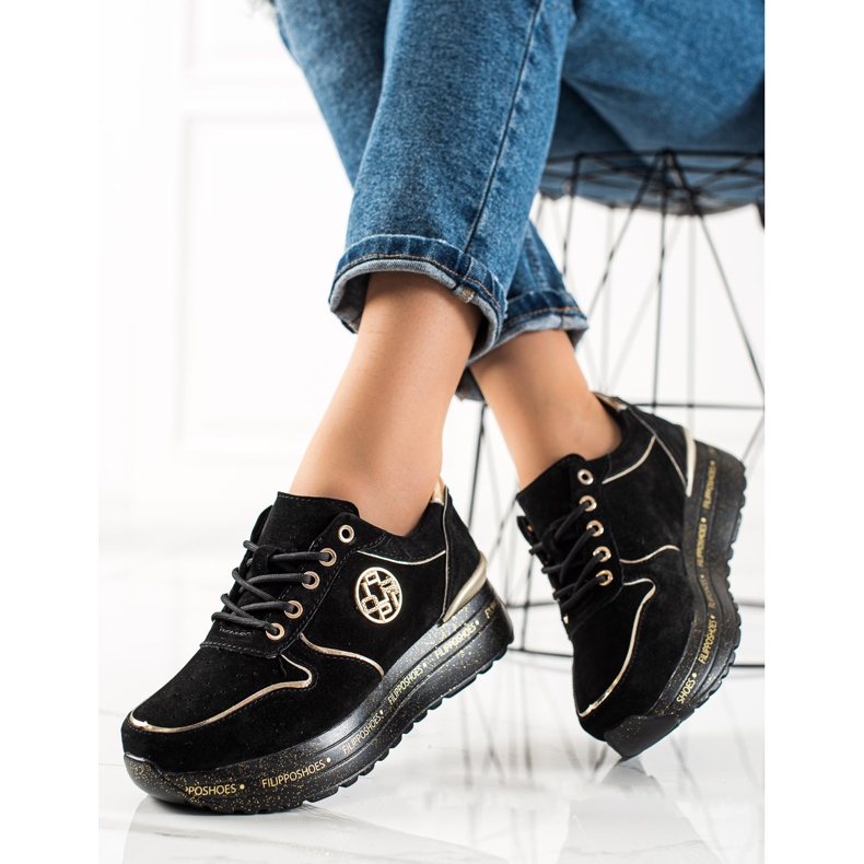 Filippo Modesneakers i læder sort 1