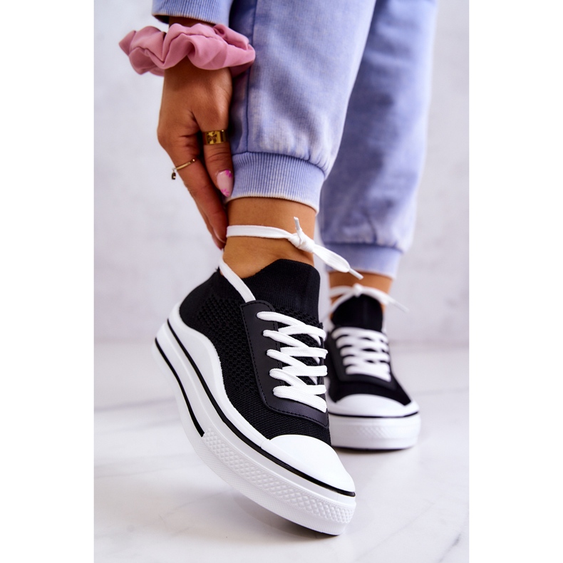 S.Barski Sorte Soren Socks sneakers til kvinder 2