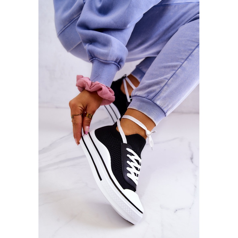 S.Barski Sorte Soren Socks sneakers til kvinder 1