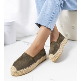 Grønne Capelle gennembrudte espadriller 1