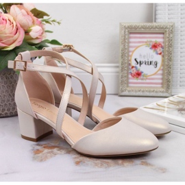 Sandaler med stropper Sergio Leone W SK365B perlebeige 2