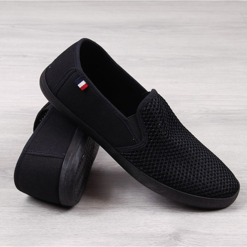Sorte Atletico M ATC312A gennembrudte sneakers 1