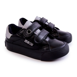 Børnesneakers med velcro Big Star JJ374110 Sort-Grå 1