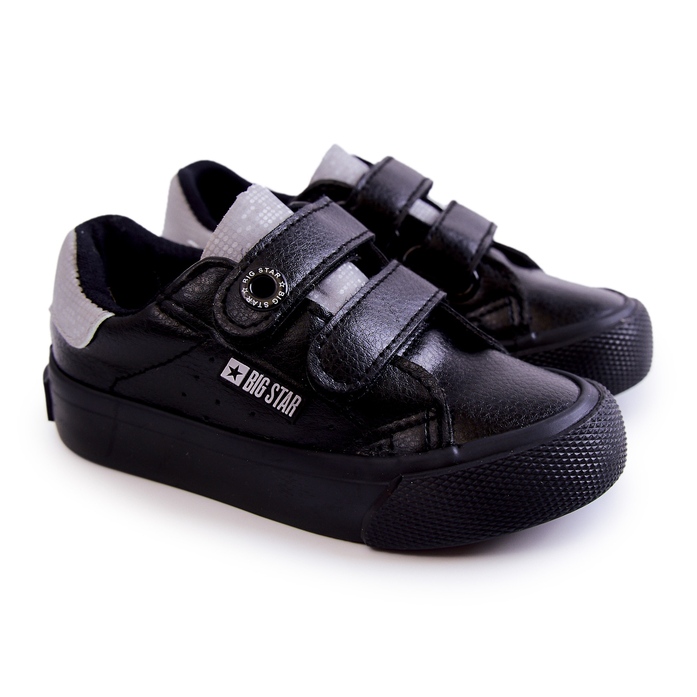 Børnesneakers med velcro Big Star JJ374110 Sort-Grå 1