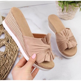 Wedge hjemmesko Potocki W WOL71B beige 1