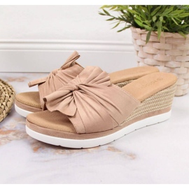 Wedge hjemmesko Potocki W WOL71B beige 2