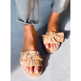 Baina Camel espadrilles hjemmesko beige 1