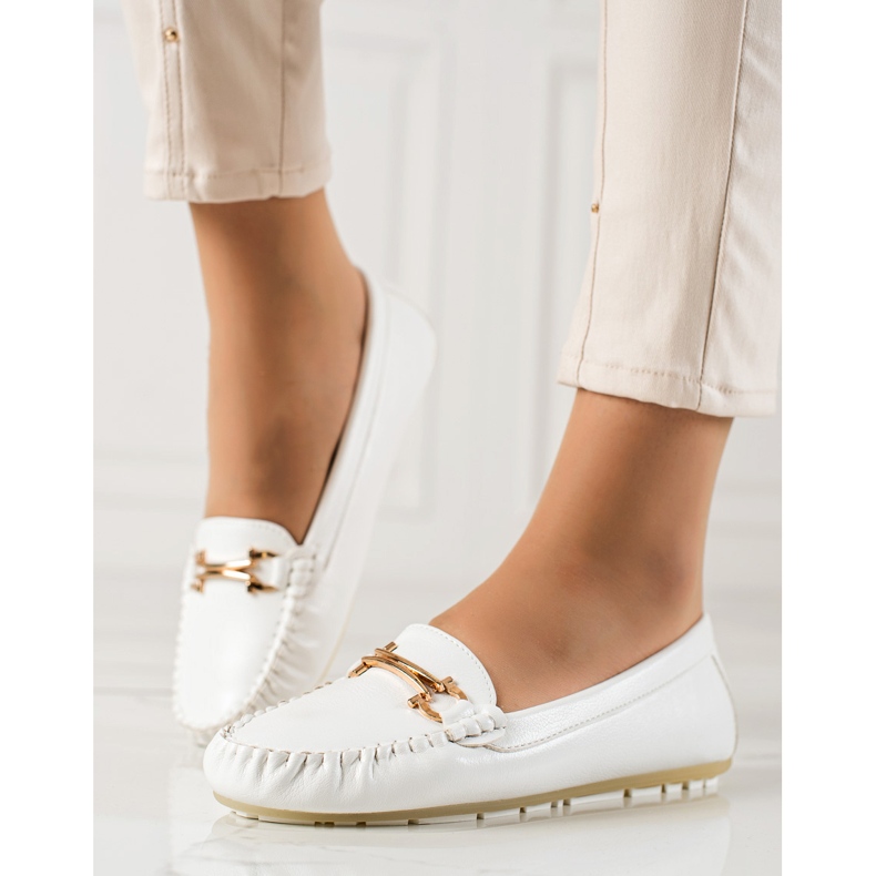 TRENDI Hvide loafers 1