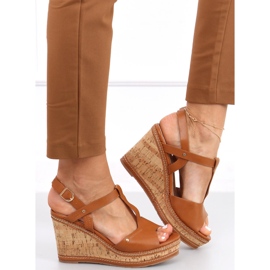 Kilesandaler Nancy Camel brun 1
