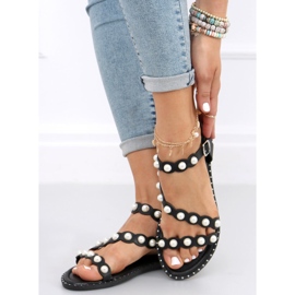 Sandaler med perler Zarina Sort 2