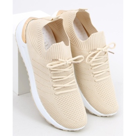 Bello Beige strømper sportssko 1