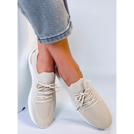 Bello Beige strømper sportssko 2