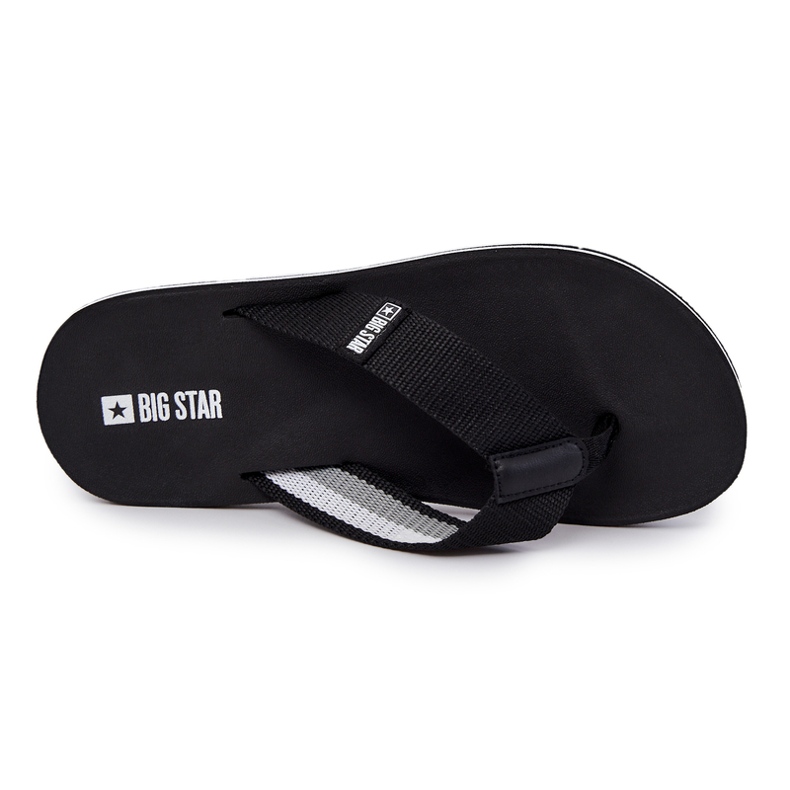 Herre flip-flops Big Star JJ174519 Sort 1