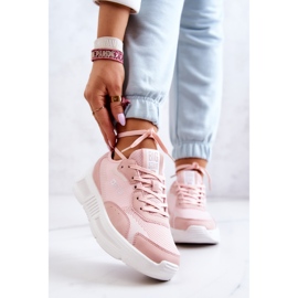 Moderigtige sneakers sportssko Big Star JJ274595 Pink lyserød 2
