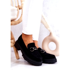 Dame ruskind Loafers La.Fi Black Willows sort 1
