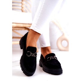 Dame ruskind Loafers La.Fi Black Willows sort 2