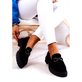 Dame ruskind Loafers La.Fi Black Willows sort 3