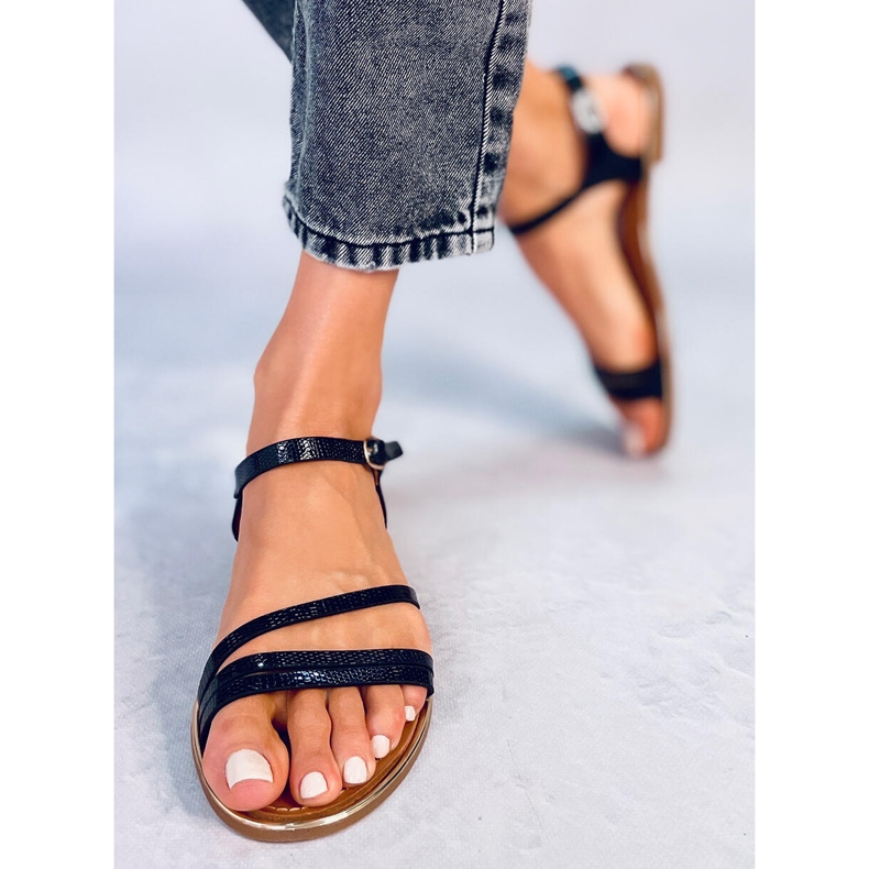Dana Black damesandaler sort 1
