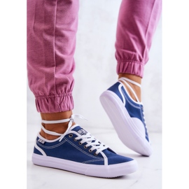 Damesneakers Big Star W274834 Marineblå 2