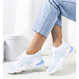 Daniela sportssneakers i hvid og blå 1