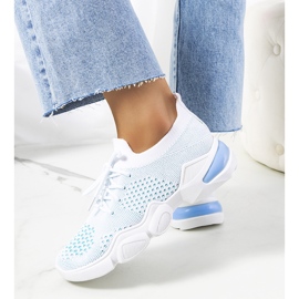 Daniela sportssneakers i hvid og blå 2